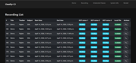 Classifyr backend Image